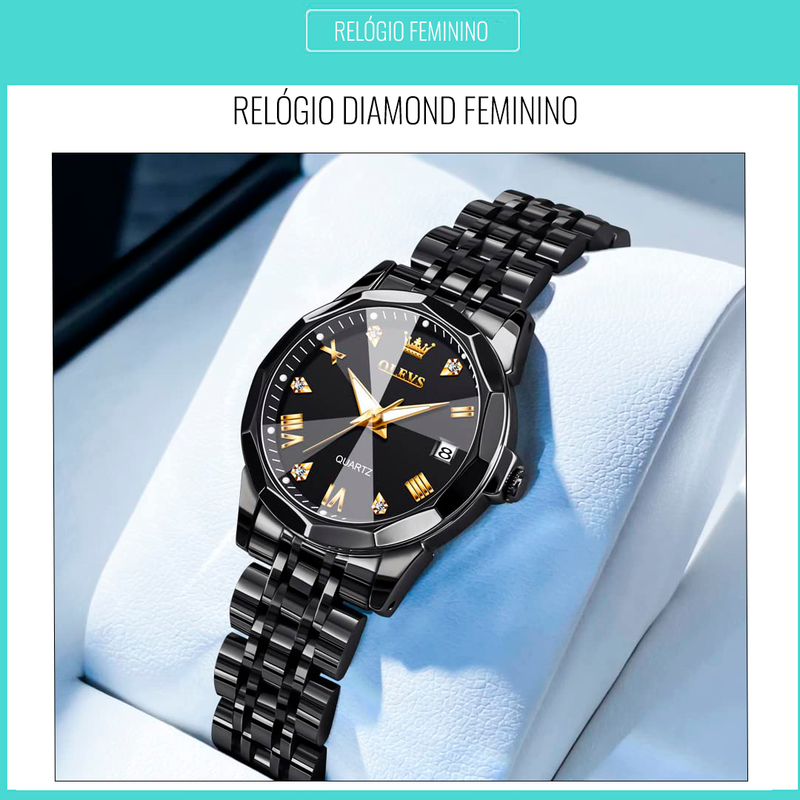 Relógio Feminino Diamond Glamour